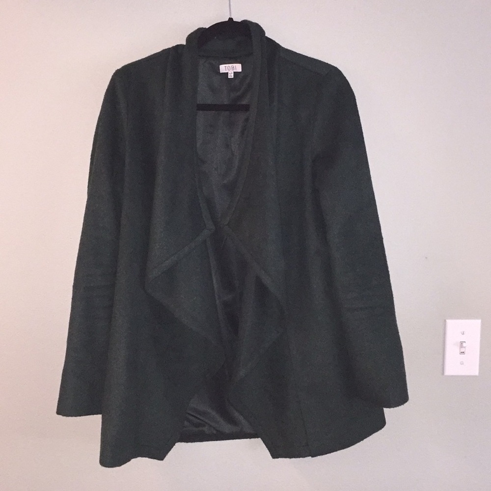 Dark green wool/polyester jacket